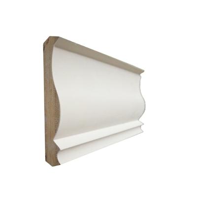 China Wood Paint Modern Grade White Primed Crown Molding / MDF for sale