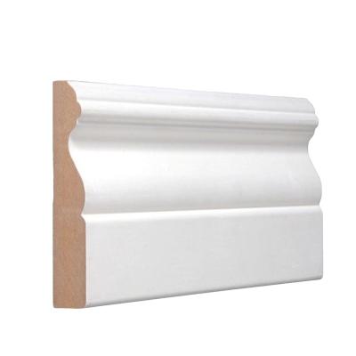 China Contemporary Decorative MDF Flooring Base Molding Baseboard Netting for sale