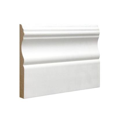 China Modern white primed MDF skirting board and plinth molding for sale