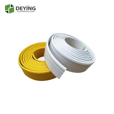 China Inner rubber baseboard molding flexible skirting board for sale