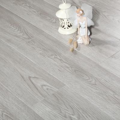 China Modern 8mm Square Edge Deep Taped Embossed Laminate Flooring for sale