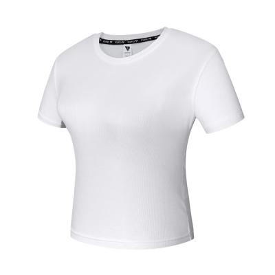 China custom made summer women's short sleeve t-shirt tops parride wholesale beautiful slim knitted tees women for sale