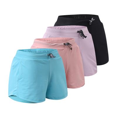 China Wholesale Gym Sports Yoga Shorts Anti-Wrinkle Summer Custom Logo Women's Shorts With Pocket for sale