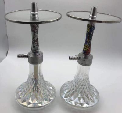 China Wholesale color printed aluminuml hookah smoking shisha customized logo portable hookah set for sale