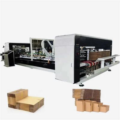 China Servo Motor Folding Carton Gluer Automatic Mini Stapler Stiching for sale