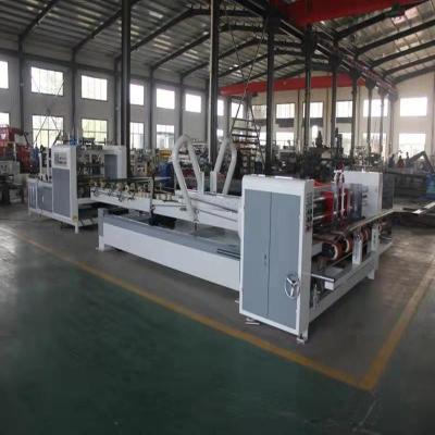 China PLC Golfmachine 180m van de Kartondoos per Min Auto Folder Gluing Machine Te koop