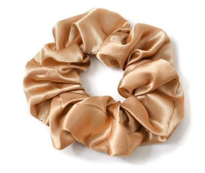 China Hair bands wholesale designer high quality silk hair scrunchies bands elastic hair scrunchies satin polyester fashion famous brands for sale