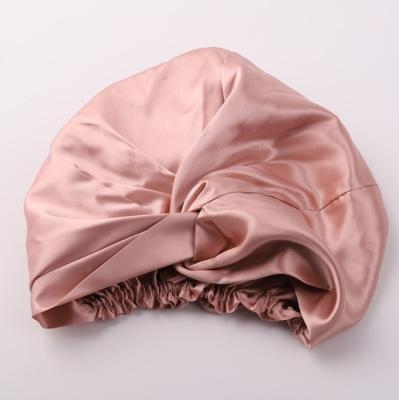 China Customized existing wholesale multifunctional LOGO turban online shopping customized silk hood with logo bling rhinestone sleep satin sleep hood for sale