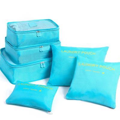 China Wholesale Travel Storage Bags Stock No MOQ Reusable Travel Foldable Fabric Organizer Make Up Clothes Shoe Travel Luggage Storage Bags for sale