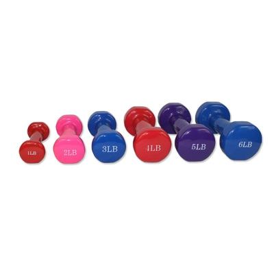 China Comfortable Wholesale Custom Vinyl Dip Dumbbell Weights for sale