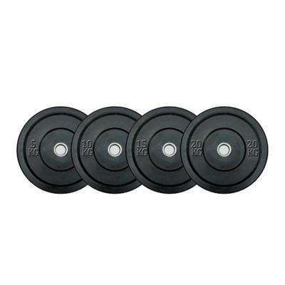 China Eco-friendly Gym Quality Color Rubber Bumper Exercise Plate 25kg Weight Plate for sale