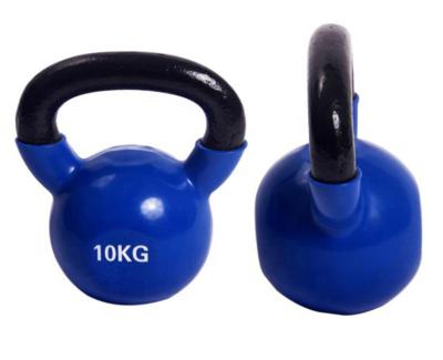 China Economic Nontoxic Custom Design 4/8/10/12/16/20/24/28/32Kg Vinyl Coated Kettlebell for sale