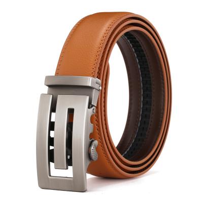 China New Business Men's Automatic Buckle Belt Genuine Leather Belts For Men's Belt Custom LOGO Yiwu LQbelt Factory for sale