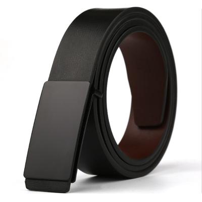 China New Dish Buckle Leather Belt Fashion Belts For Men Mens Dish Buckle Belt Punch Buckle Factory Wholesale for sale