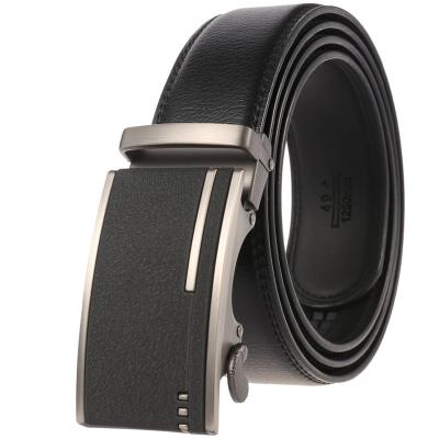 China New Design Business Men's Automatic Buckle Belt Split Leather Belts For Men Factory Wholesale Fashion LQbelt for sale