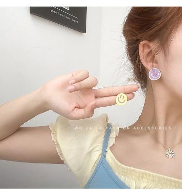 China FASHIONABLE Expression Silver Alloy Female Needle 925 Cartoon Jewelry Stud Earring Exquisite Earring for sale