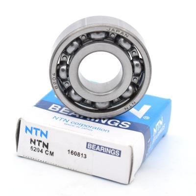 China Long life NTN deep groove ball bearing 6204-2ZN with dust cover on both sides and stop groove on outer ring for sale