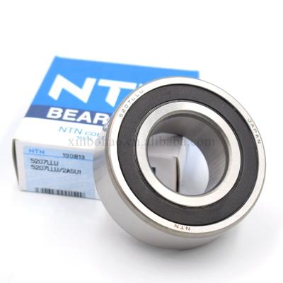 China Stable performance: low voice NTN factory price brand bearing 5207 LLU double row angular contact ball bearing for sale