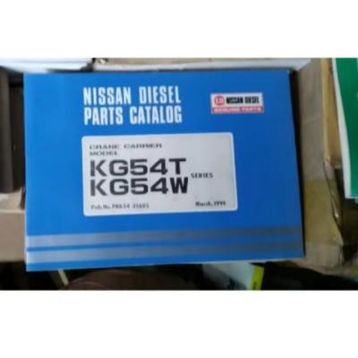 China Nissan Diesel Crane Carrier Model KG54T/KG54W Spare Parts Catalog for sale