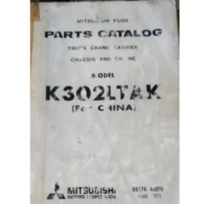 China Crane Mitsubishi Fuso Truck Crane Carrier Chassis and Engine Model K302LTAK Spare Parts Catalog for sale