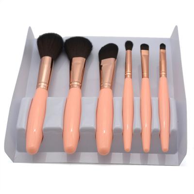 China Angular Blush Factory Makeup Brush Set High Quality 6 PCS Makrup Tool Brush for sale