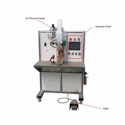 China ISO Table Spot Welding Machine , AC Spot Welder 80mm Electrode Stroke for sale