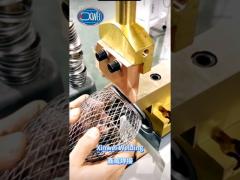 Welding the lampshade with stationary spot welder