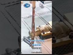 welding metal net with staionary spot welder