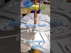 Welding bolts with projection welding machine