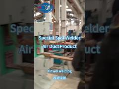 Welding air duct products with spot and projection welding machine