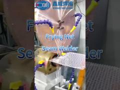 Welding frying net with seam welder