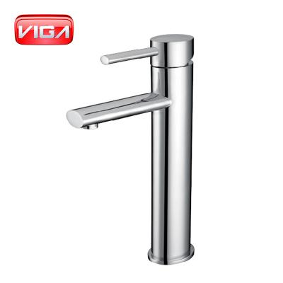 China Brass Metered Oval Basin Faucets Long Delta Faucet for sale