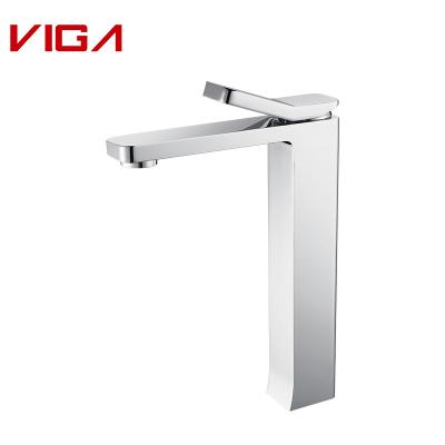 China VIGA Faucets New Design Metered OEM Faucet Deck Mounted Hot And Cold Water Single Lever Brass Faucet for sale