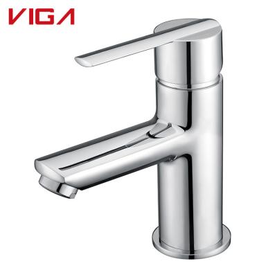 China Good Quality Farmhouse Bedroom Brass Faucets Modern Handcrafted Single Lever Deck Mounted Basin Faucet for sale