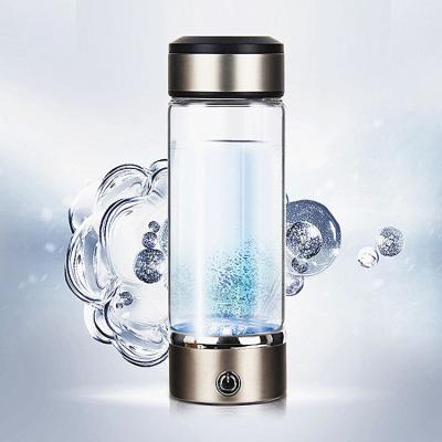 China Factory Direct Selling High Capacity Smart Portable Alkaline Generator Fast Home Care Pure Hydrogen H2 Rich Water Bottle for sale