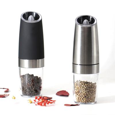 China Sustainable Light Battery Operated LED Gravity Electric Salt and Pepper Grinders for sale