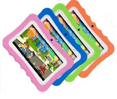 China Colorful 7 Inch Movies Kids Tablet With Free Silicon Bracket Case And Android 5.1 OS for sale