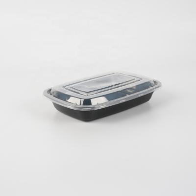 China American Style Microwavable Sustainable Rectangular Take Away Disposable Plastic Lunch Box Food Container for sale