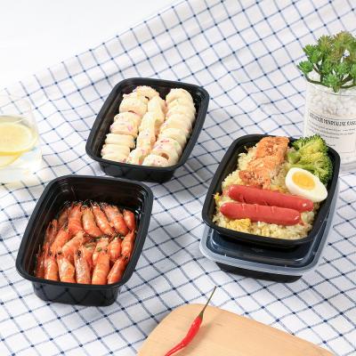 China disposable take out container food box american style rectangle food container microwavable disposable lunch box for sale