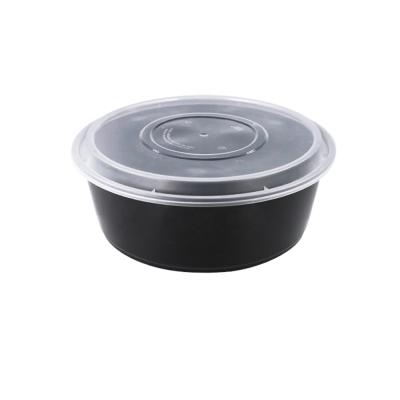 China Viable PP Take Out Round Super Big White Soup Wholesale Plastic Disposable Bowl With Lid For Meal Soup Food Packaging for sale