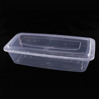 China Viable take out disposable microwave bento box tiffin lunch box plastic fast food container for fish for sale