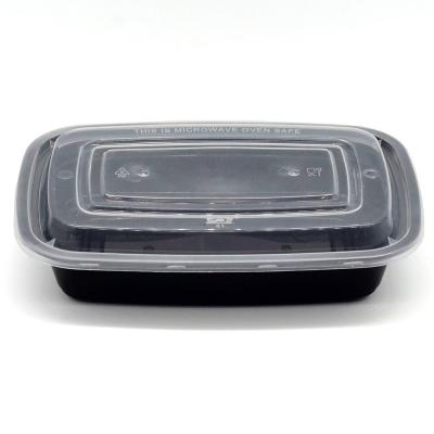 China Hot Selling Sustainable Rectangular Take Away Heat Resistant Disposable Plastic Food Container With Lid for sale