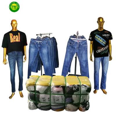 China Casual Occasion Used Mens Jeans Pants Wholesale Thrift Packs Casual Class Used Clothes Mixed for sale