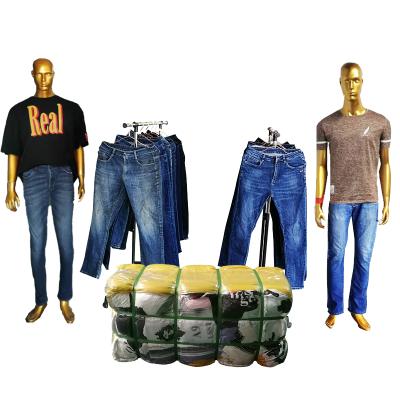 China Casual Occasion Used Mens Jeans Pants Male Grade Fur Jeans First Hong Kong Pack Used Clothing For Men for sale