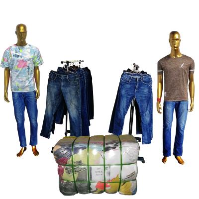 China 4 Second Hand Mens Casual Used Jeans Pants Clothing Pretty Mixed Second Hand UK Bullets Used Clothes For Men for sale