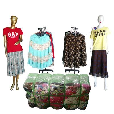 China 4 casual occasion used US USA silk balls sumo skirt price South Korea ladies skirt top quality used clothes for sale