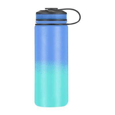 China 32oz Gradient PORTABLE Wide Mouth Double Wall Stainless Steel Water Bottle With Leak Proof Stainless Steel for sale