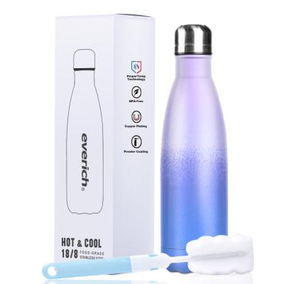 China Sustainable Luxury Double Wall Vacuum Insulated Shape Colored Cola Water Bottle Stainless Steel Cola Bottle for sale