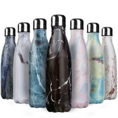 China 350ml Stainless Steel Water Bottle Double Wall Sport Viable Cool Insulated Cola Shape Leakproof Bottle for sale