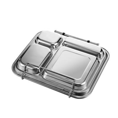 China High Quality 304 Stainless Steel Factory Steamable Everich Lunch Box Lunch Box Food Containers Bpa Free for sale